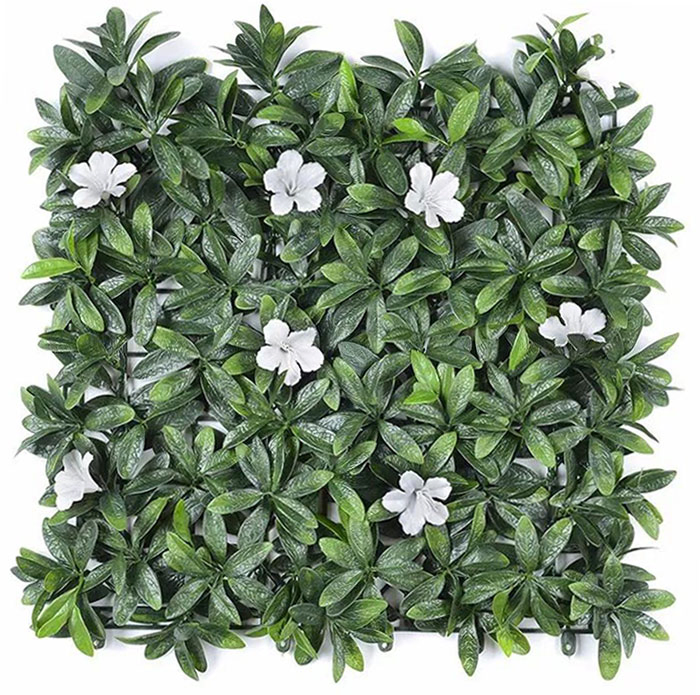 10 Years Outdoor Useful Life Anti-UV Artificial Vertical Garden Green Wall Boxwood IVY Leaf Hedge