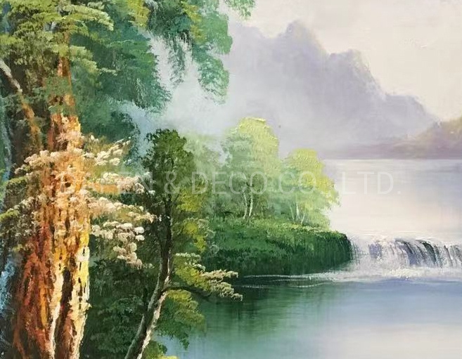100% Handmade Canvas Oil Painting-Landscape