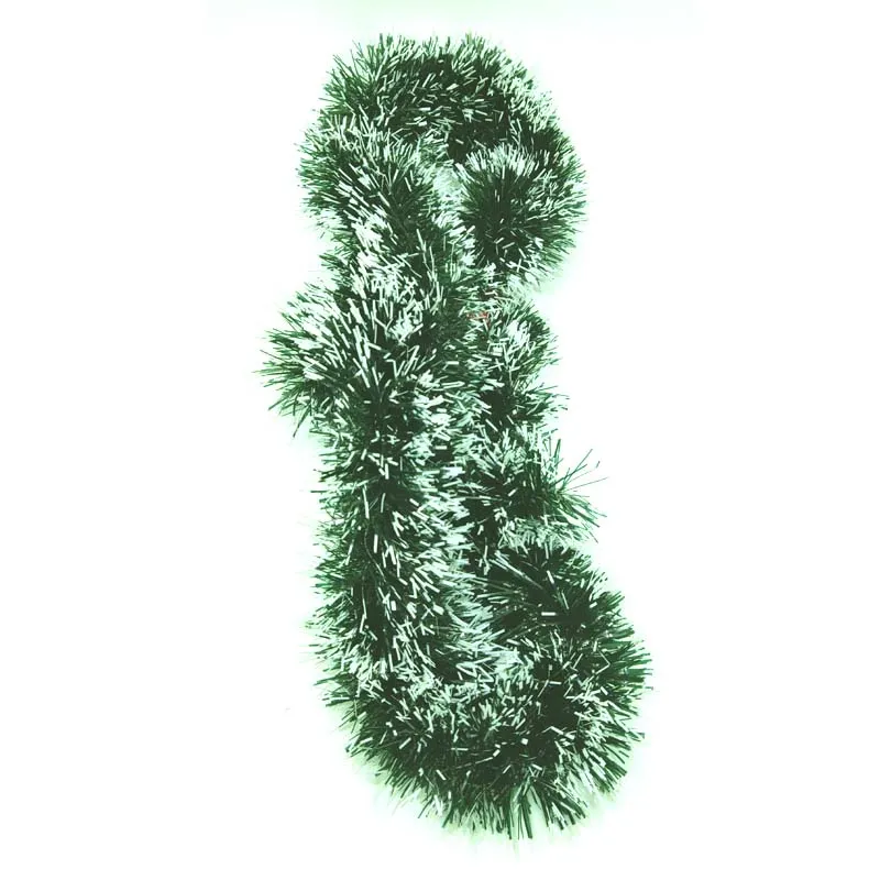200cm Colorful Christmas Decoration Bar Tops Ribbon Garland Christmas Tree Ornaments White Dark Green Cane Tinsel Party Supplies