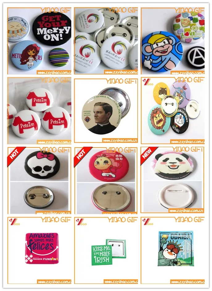 2021 Hot Sell Custom Tin Button Badge/ Cmyk Printed Button Badge (YB-BB-04)