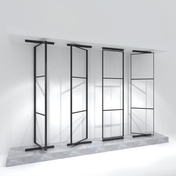 Which materials offer the best durability for a floor standing vertical display stand rack in high traffic areas