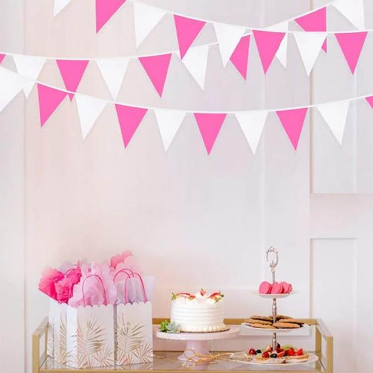 Where Can I Buy Rose Red Plastic Bunting in Bulk for a Wedding