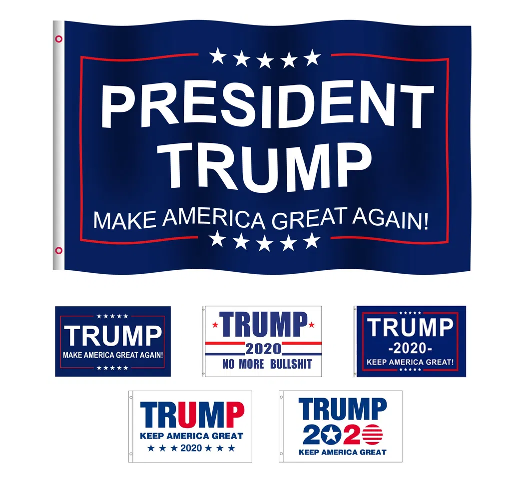3X5 Feet Donald Trump Flag - Trump 2020 Keep America Great! - Make America Great Again - Indoors Outdoors Banner