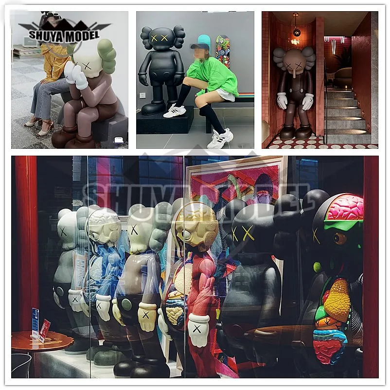 7" 18.5cm Prototype Kaws Original Fake Companion Model Art Cartoon Character Home Decoration