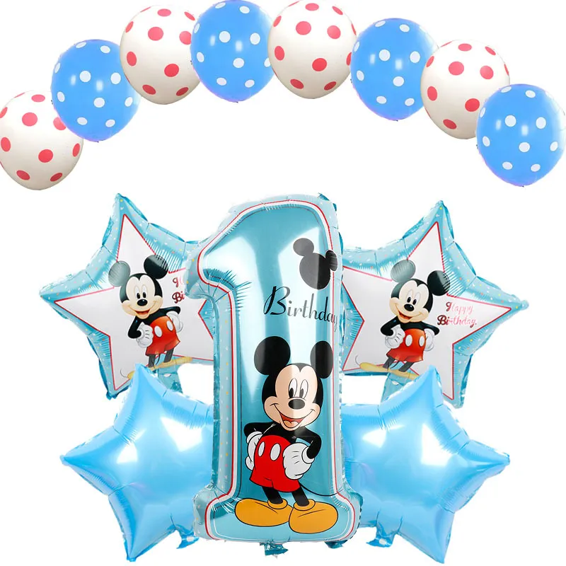 9PCS/Set Mickey Minnie Party Theme Decoration Aluminum Film Balloon