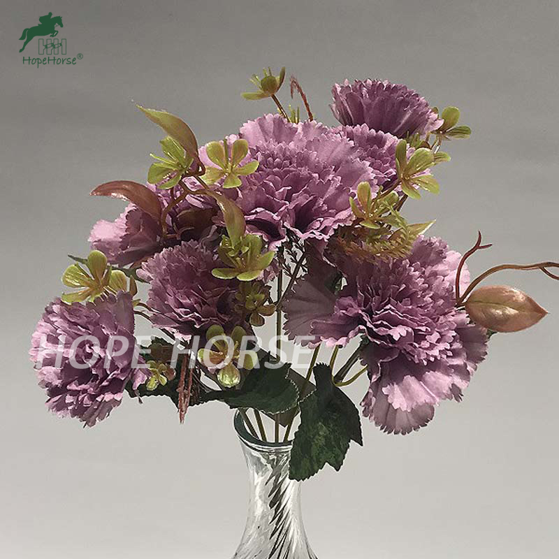 Artificial Plant Flowers Wholesale Realistic Flowers Carnation for Wedding Decoration