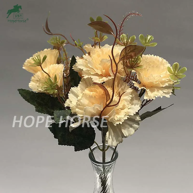 Artificial Plant Flowers Wholesale Realistic Flowers Carnation for Wedding Decoration