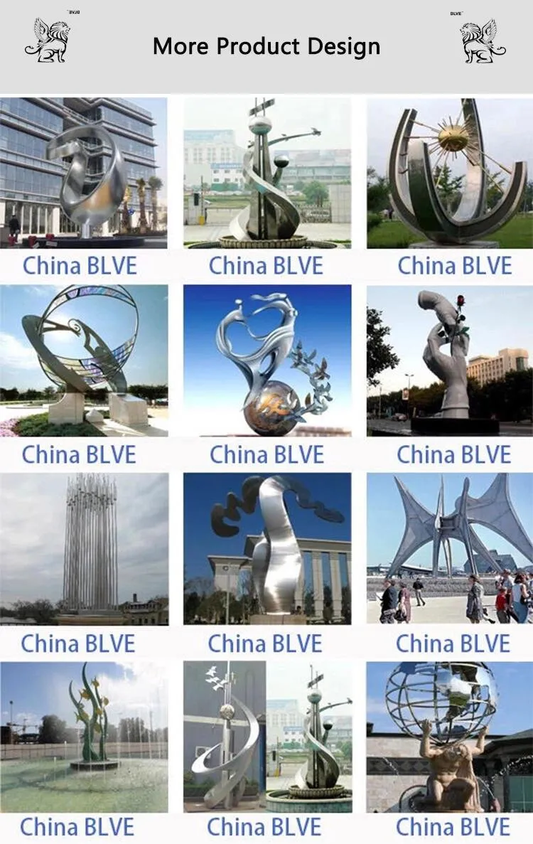 Artwork Abstract Stainless Steel Pegasus Flying Horse Sculpture Sssm-64