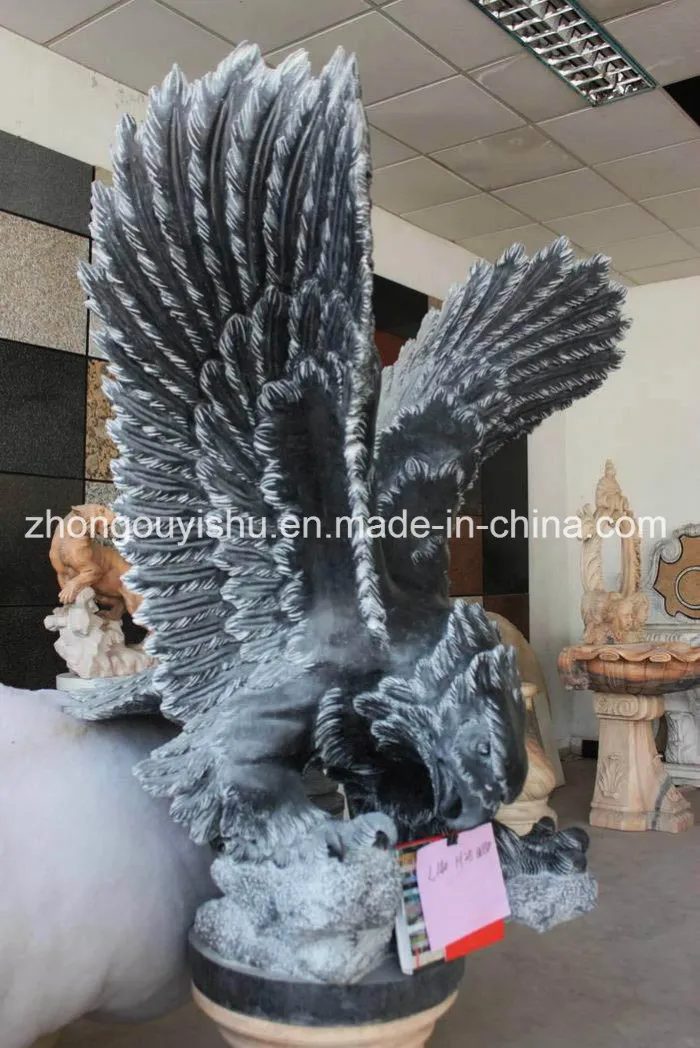 Black Stone Carved Eagle