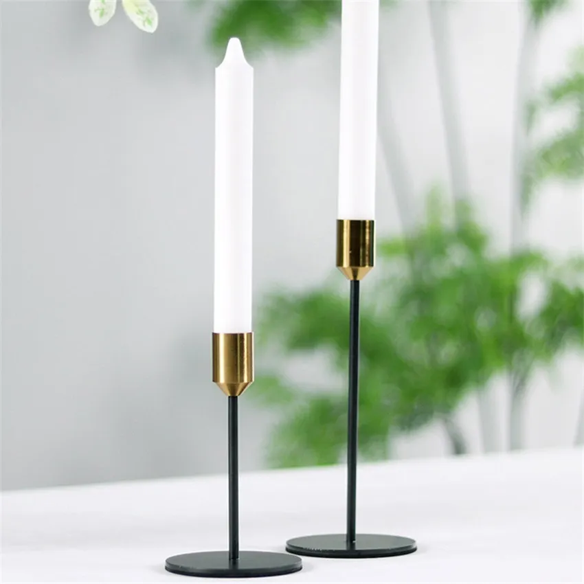 Candlestick Creative Decoration Nordic Single Head Candlestick Metal Decoration Romantic Valentine′ S Day Gift