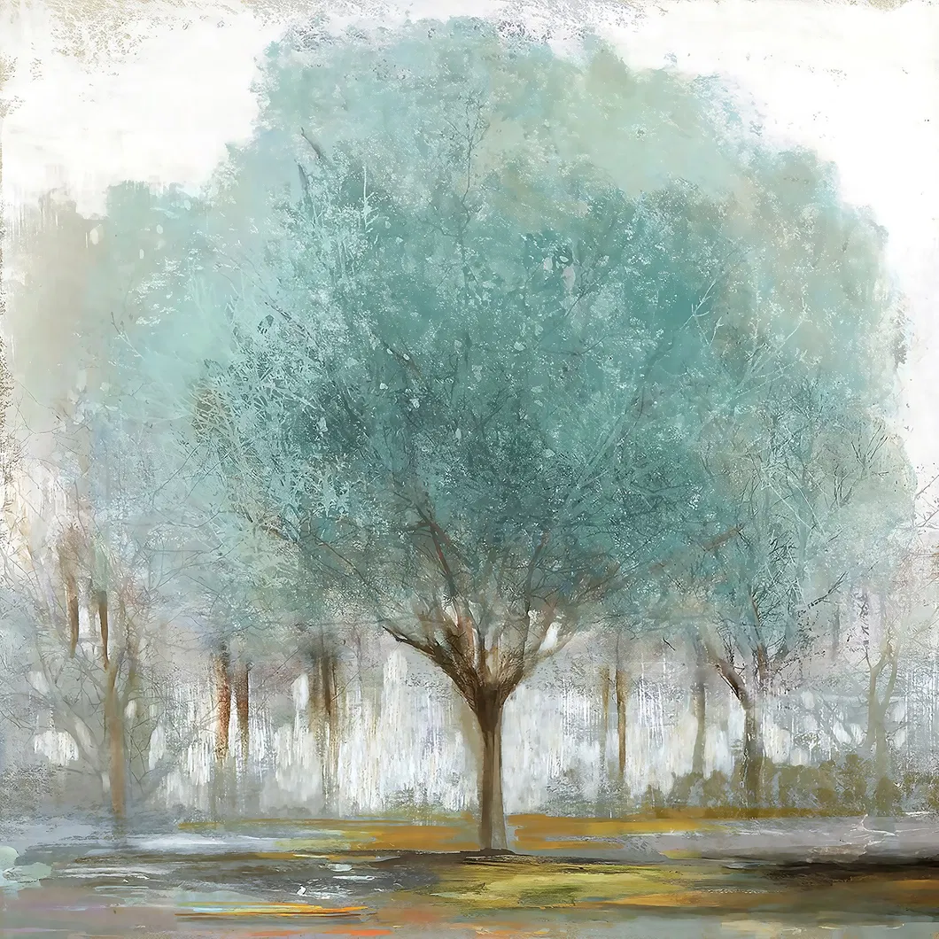 Canvas Art. Gold Apple Trees Oil Paintings for Home Decoration. Ol-200701 Size 36X36 Inch