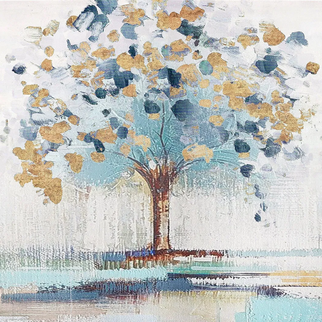 Canvas Art. Gold Apple Trees Oil Paintings for Home Decoration. Ol-200701 Size 36X36 Inch