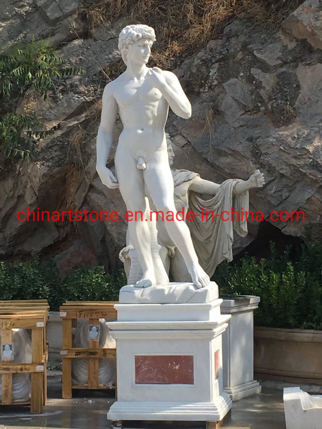Carving Stone Marble Roman David Statue
