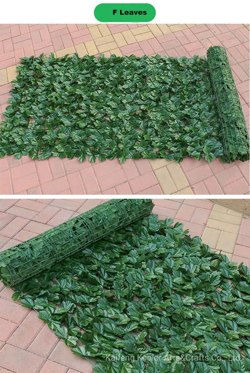 Cheap Artificial IVY Leaves Panels Wholesale Artificial Plant Hedge Fence for Garden Decoration