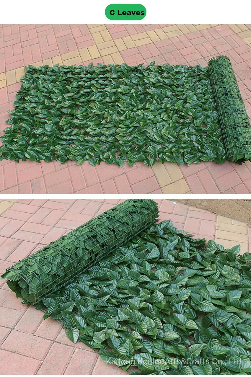 Cheap Artificial IVY Leaves Panels Wholesale Artificial Plant Hedge Fence for Garden Decoration