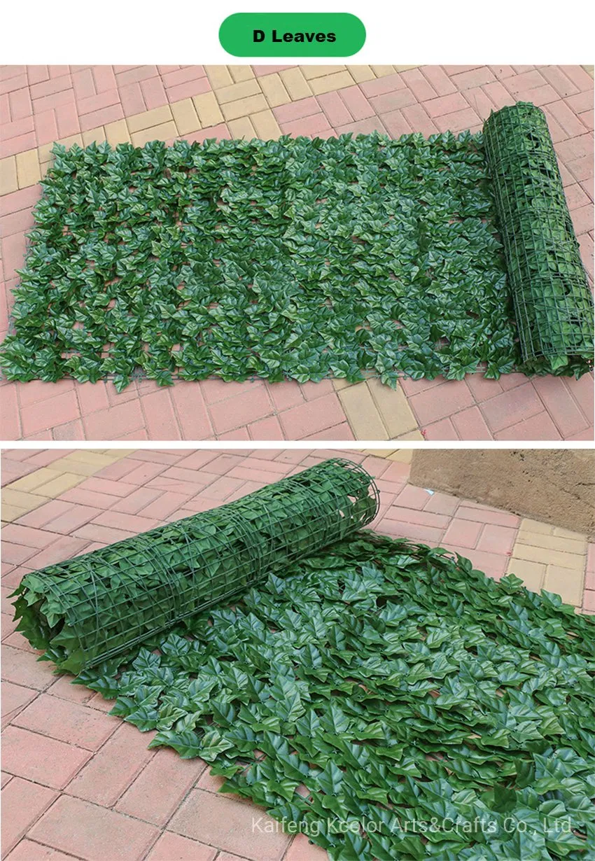 Cheap Artificial IVY Leaves Panels Wholesale Artificial Plant Hedge Fence for Garden Decoration
