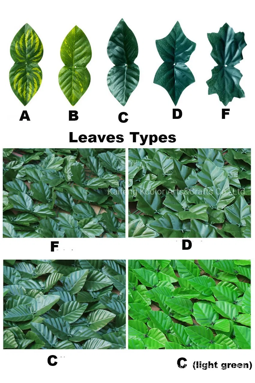 Cheap Artificial IVY Leaves Panels Wholesale Artificial Plant Hedge Fence for Garden Decoration
