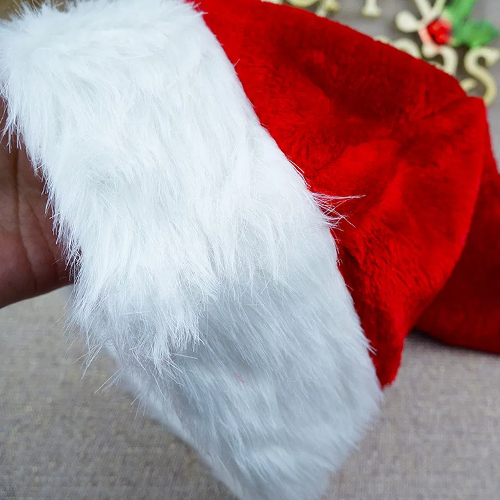Christmas Cap Thick Ultra Soft Plush Cute Santa Claus Fancy Dress Hat Christmas Hats Suitable for Both Adults and Children #20