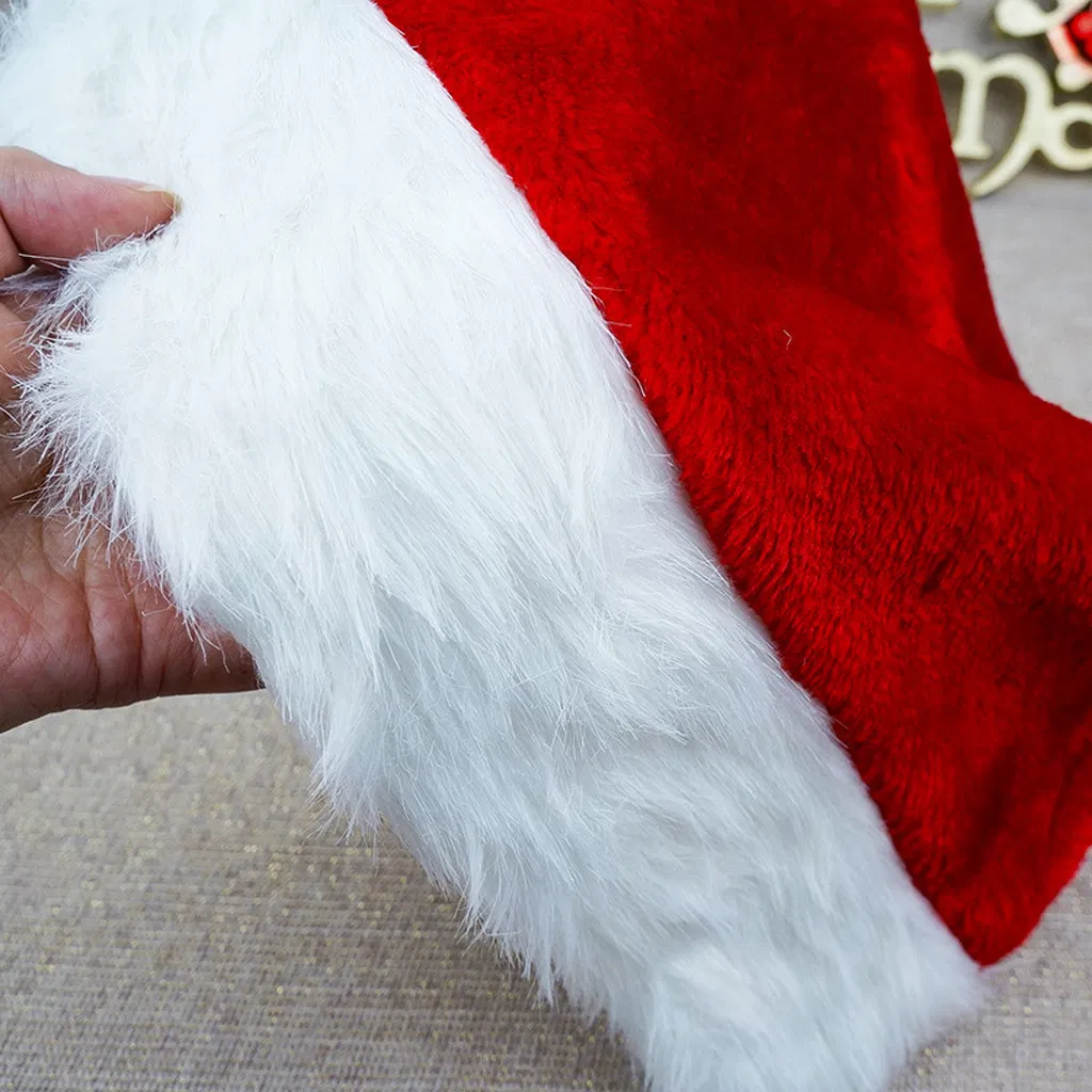 Christmas Cap Thick Ultra Soft Plush Cute Santa Claus Fancy Dress Hat Christmas Hats Suitable for Both Adults and Children #20