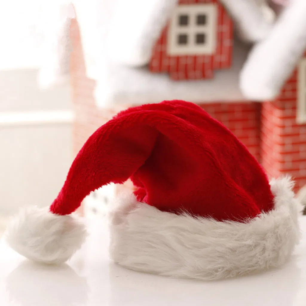Christmas Cap Thick Ultra Soft Plush Cute Santa Claus Fancy Dress Hat Christmas Hats Suitable for Both Adults and Children #20
