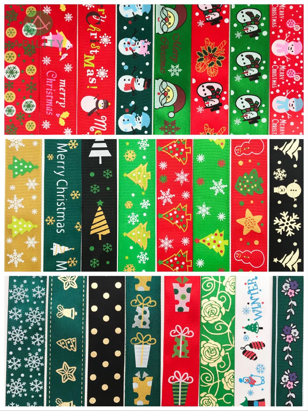 Christmas Various Festival Popular Gift Sheer Ribbon