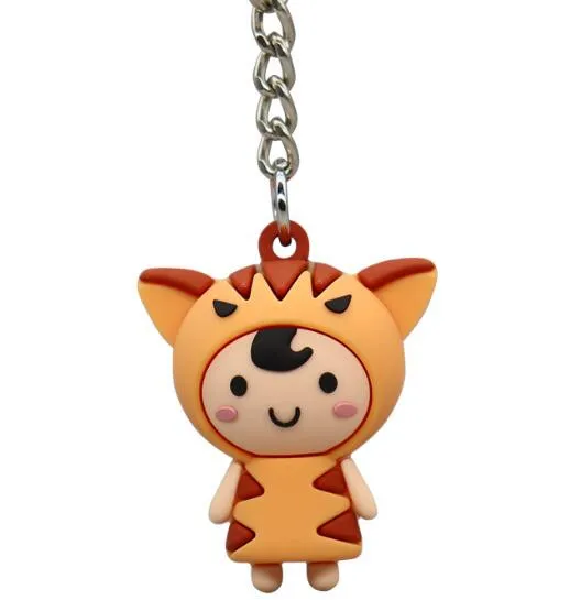 Custom Cartoon Plastic Injection PVC Cartoon Keychain
