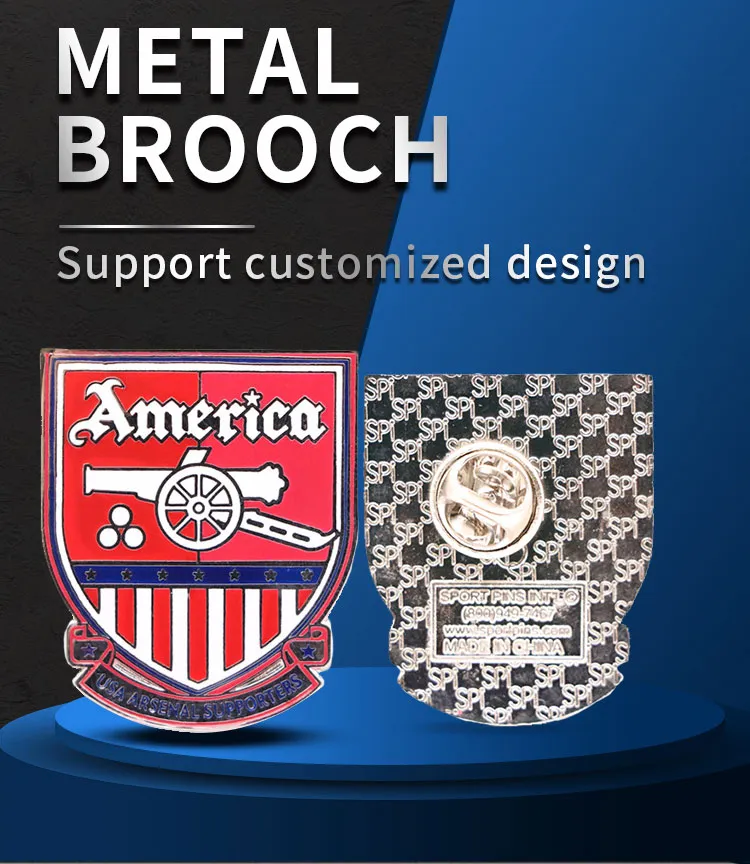 Custom Hard Enamel Pin High Quality Metal Lapel with Custom Enamel Badge Safety Pin