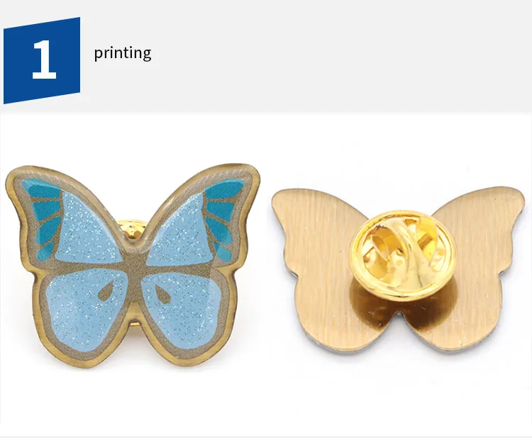 Custom Letter Starfish Flower Lapel Pin Badges