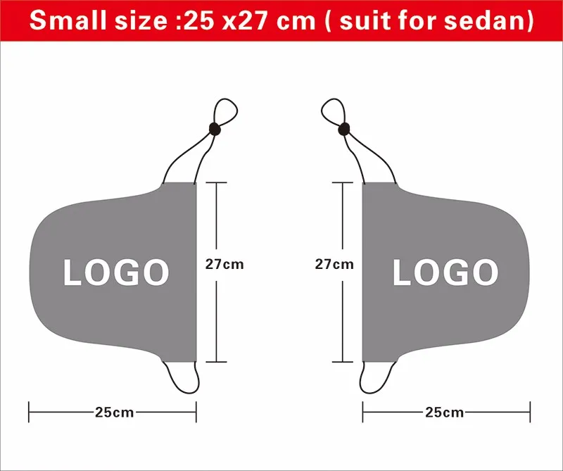 Custom Logo Printing Spandex Polyester Advertising Car Mirror Covers/Socks (B-NF13F14020)