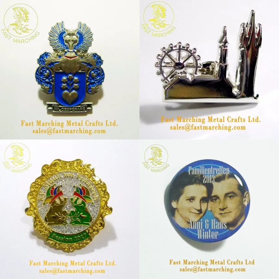 Custom Personalized Logo Grill Enamel Poppy Pin Awards Metal Badge