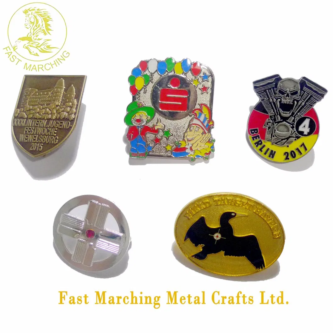 Custom Reel Retractable UAE Pakistan National Flag 3D Pin Badge