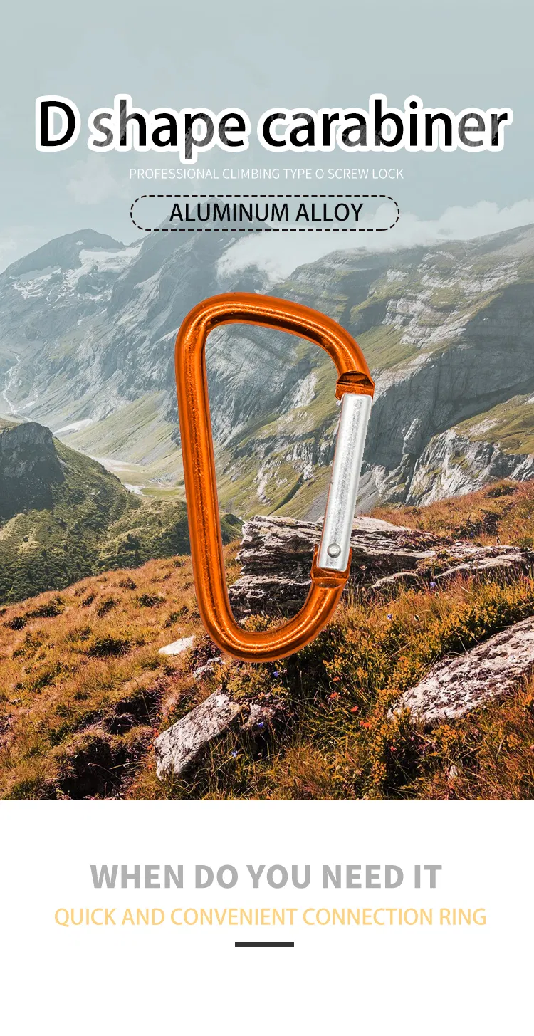 Customer Logo Fashion Aluminum Keychain Carabiner
