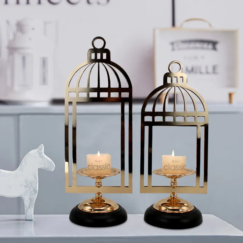 Desktop Birdcage Candlestick Home Decoration Candle Stand Holdermetal Lantern Candle Holder Creative Ornaments