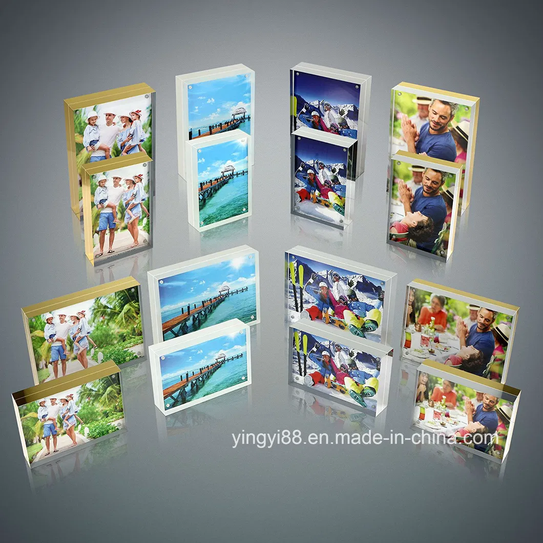 Elegant 5X7 Magnetic Clear Acrylic Picture Photo Frame