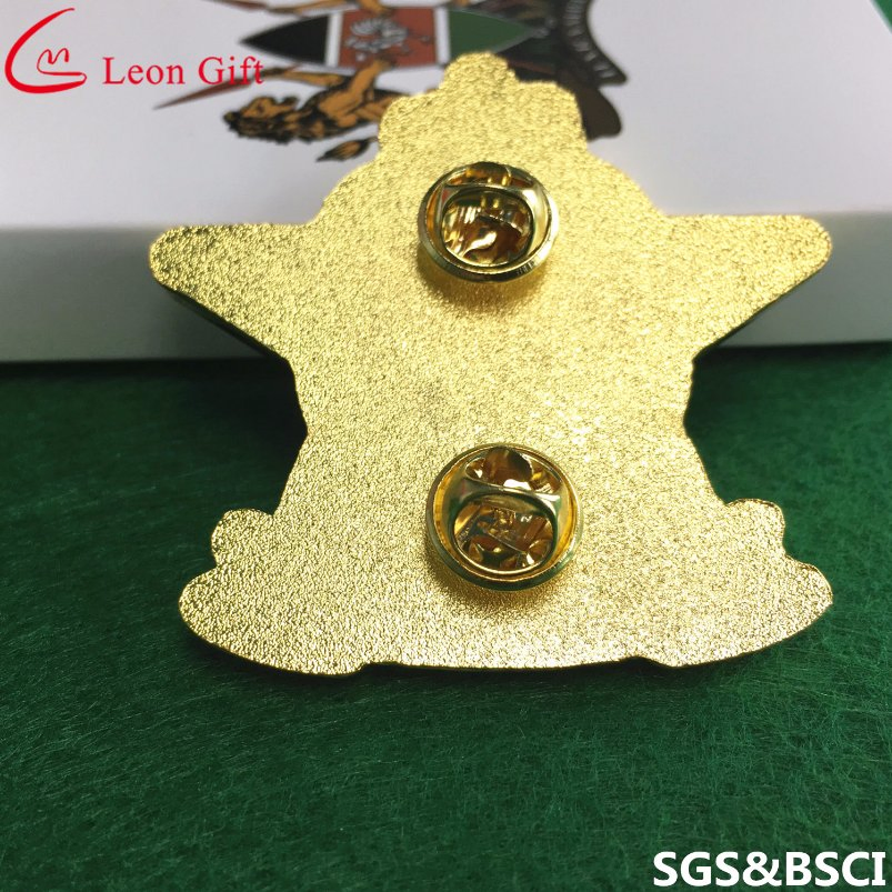 Factory Custom Logo Fashion Design High Quality Gold Brand Lions Club Souvenir Metal Hard Enamel Lapel Pin