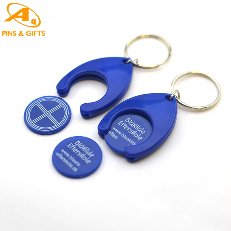 Factory Direct Sale Cheap Metal Blank UK Car Wash Custom Arcade Laser Engraved Car Shaped Keychain in Bulk Shopping Trolly Plastic Cart Coin Token