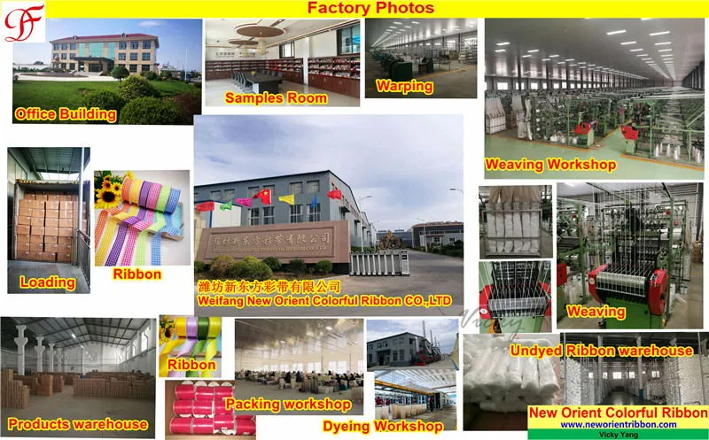 Factory OEM Printing Grosgrain Satin Ribbon Petersham Gingham, Sheer Organza Ribbon Gingham Taffeta Metallic Ribbon for Bows/Gifts