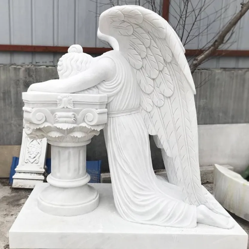 Famous Weeping Angel Statue Marble Angel of Grief Sculpture