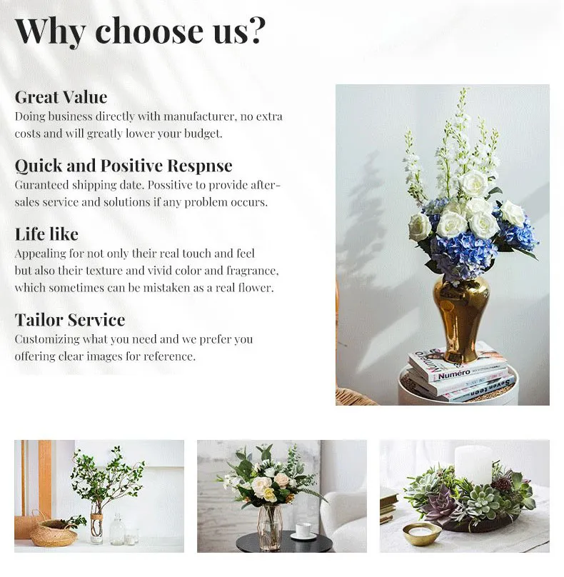 Fast Delivery Gift Flower and Green Leaf for Vertical Garden Green Wall