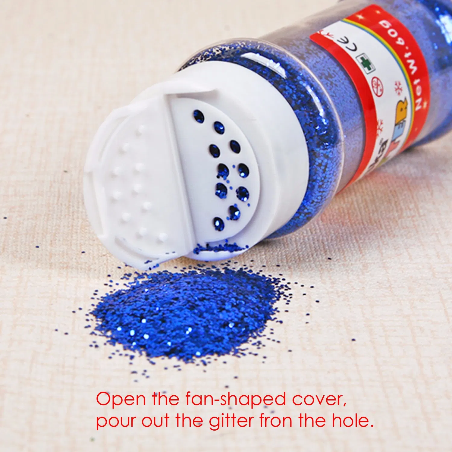 Foska Hot Bottle Packing Colorful Decoration Cosmetic Glitter