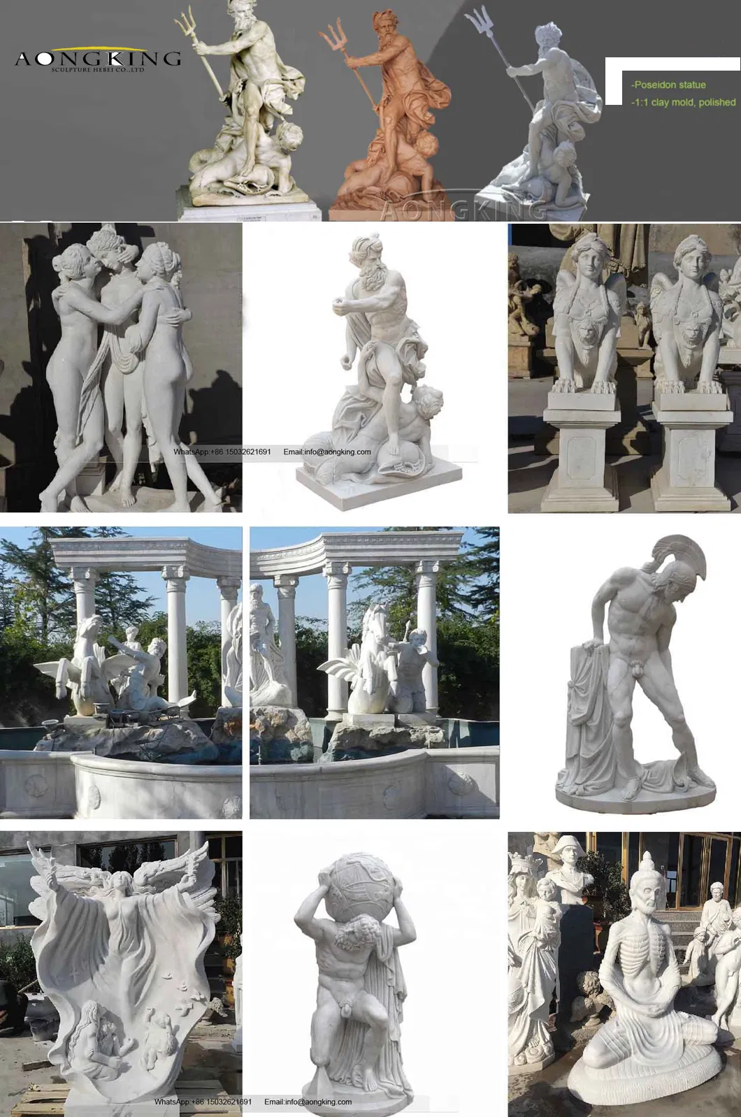 Greek Beauty Goddess Aphrodite Marble Garden Bust Decoration
