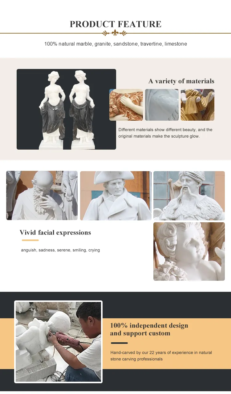 Hand Carved Goddess Statue Sculpture