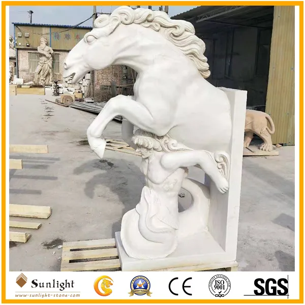 High Quality Natural Pink Marble Lion Statue for Garden Decoration