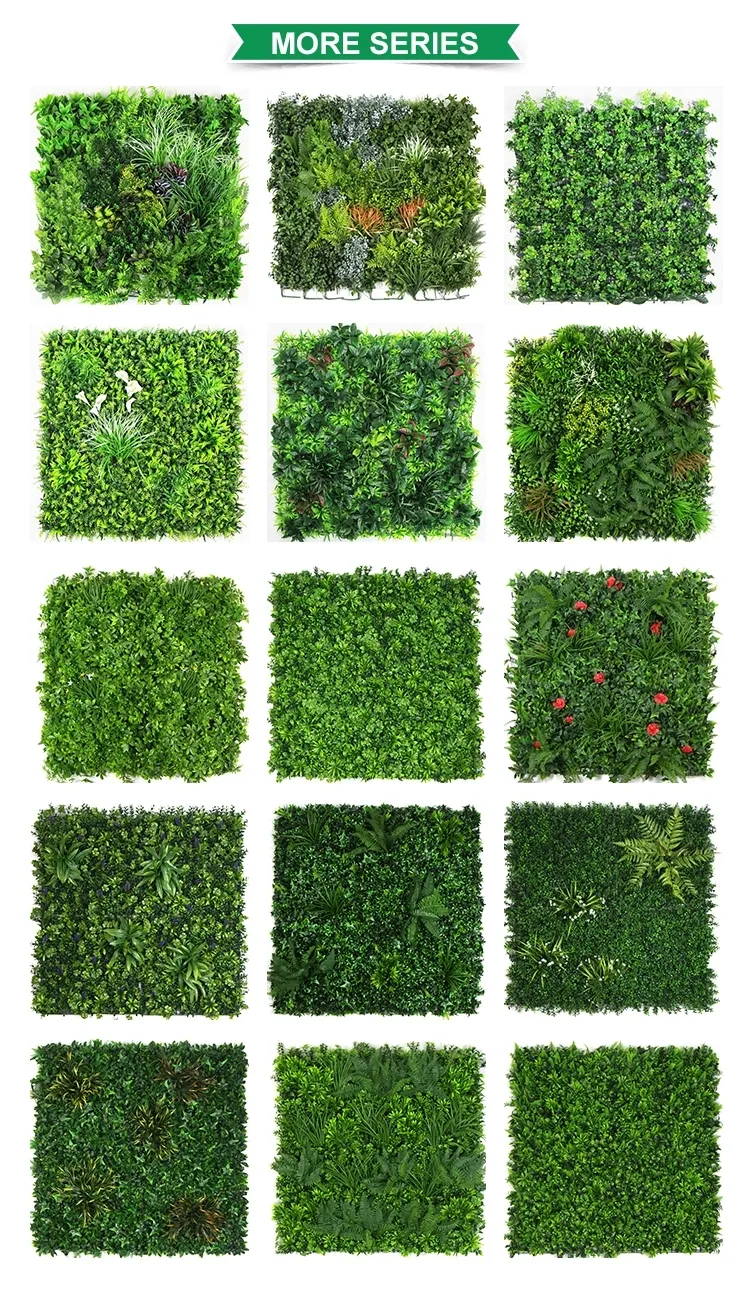 Home Garden Decorative DIY Wall Hanging Grass Plant Fence Foliage Green Wall Artificial Plants for Wall Decoration