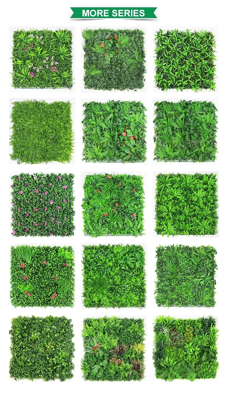 Home Garden Decorative DIY Wall Hanging Grass Plant Fence Foliage Green Wall Artificial Plants for Wall Decoration