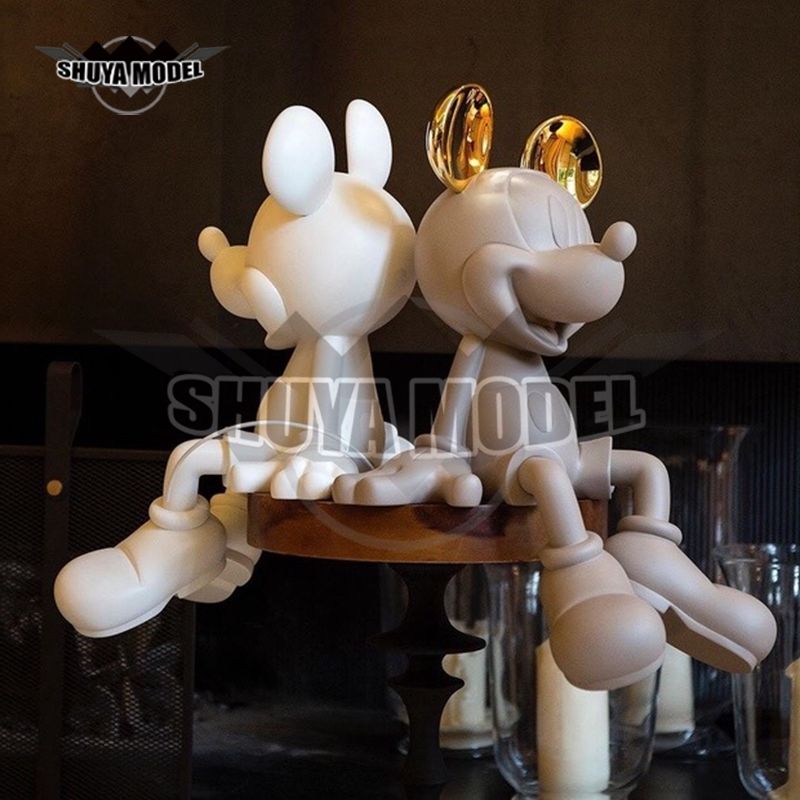 Hot Sale Custom Fiberglass Resin Mickey Mouse Statue
