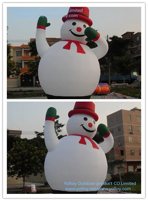 Inflatable Snowman for Christmas Decoration