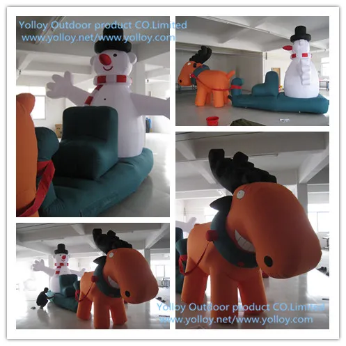 Inflatable Snowman for Christmas Decoration