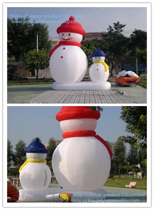 Inflatable Snowman for Christmas Decoration
