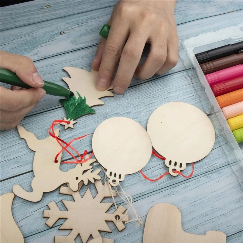 Laser Cut Wood Easter Day Bunny Decor Ornaments